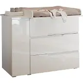 Die Möbelfundgrube Kommode Wickelkommode weiß hochglanz 120 cm - SPICE