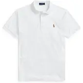 Ralph Lauren für Herren. 710713130003 Custom Slim Fit Poloshirt weiß (L), Lässig, Baumwolle, Kurzarm
