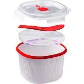Snips 000849, Reiskocher, Rot, Transparent, Weiß, 2,7 l, 205 mm, 205 mm, 145 mm