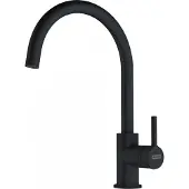 Franke Lina XL, Standard, Schwarz, Messing, Hebelgriffe, Einzelbild, Black matt