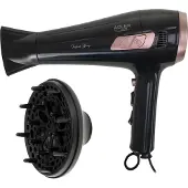 Adler Hair dryer with retractable power cord | AD 2283 | 2400 W | Number of temperature settings 3 | Diffuser nozzle | Black/Golden Rose