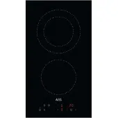 AEG HRB32310CB, Schwarz, Integriert, 29 cm, Keramik, Keramik, 2 Zone(n)