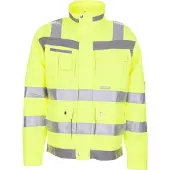 Planam Plaline Warnschutz Jacke Blouson gelb zink Grösse 52