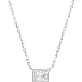 Ania Haie Halskette - 925er Sterlingsilber Sparkling Bezel - Gr. unisize - in Silber - für Damen
