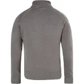 MO Rollkragenpullover Herren Hellgrau Melange