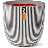 Capi Europe Pflanzgefäß 'Groove', elfenbein, ca. Ø 43 x H 41 cm