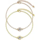 MYC Paris Geburtsstein-Armband - Gold, Roségold und Kristall