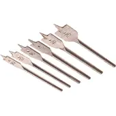GEKO G38110 Set Spatenbohrer für Holz, 6-teilig, 10-25 mm