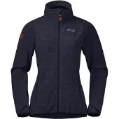 Bergans Jacke Hareid Fleece W Jacket NoHood Dark Navy Damen-M