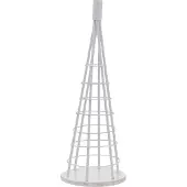 Mendler Deko-Baum MCW-O91, Weihnachtsbaum Schmuckbaum Weihnachtsdeko Christbaum zum Beschmücken, Metall 60cm weiß