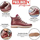 Pikolinos Damen Arcilla Rote Leder-Sneakers - Vigo