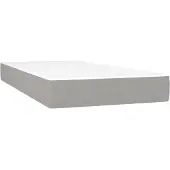 vidaXL Taschenfederkernmatratze für Kinder Mittel Hellgrau 80x160 cm Stoff