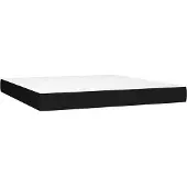 vidaXL Taschenfederkernmatratze Mittel Schwarz 180x200x20 cm Stoff