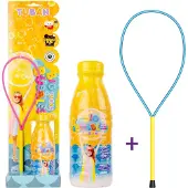 Pricenet Muilo burbulų žiedas + Muilo burbulų skystis 400 ml