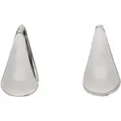 Faina Women Huggie Earrings in Silver White | Gr.: onesize