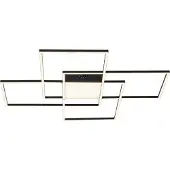 Q-SMART-HOME Smart Home Deckenlampe Q-ASMIN, dimmbar, schwarz, für Wohn- / Esszimmer, Kunststoff, Modern, Smart Home Deckenlampe