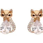 Faina Women Drop Earrings in Rose Gold White | Gr.: onesize
