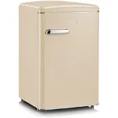 Severin Retro Tischkühlschrank RKS 8833 aus Kunststoff, creme Kühlschrank Gefrierkombination Retro Kühlschrank Led Kühlschrank Kühlschrank Gefrierfach