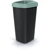 Prosperplast COMPACTA Q DROP Abfallbehälter – Volumen: 25 l, Farbe: Hellgrün