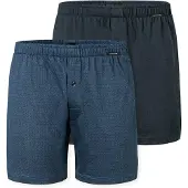 Schiesser Herren Jersey-Boxershorts, 2er Pack - 2Pack Boxershorts, Baumwolle, einfarbig