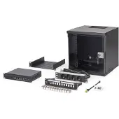 Digitus Netzwerk-Set 254 mm (10") - 6HE, 315x300 mm (BxT) sw