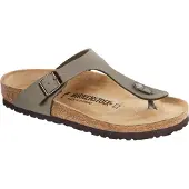 Birkenstock für Herren. 43391 Sandalen Gizeh Birko-Flor (Reguläre Passform) grau (37), Wohnung, Keine, Lässig