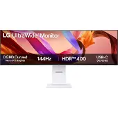 LG 49U950A-W, 124,5 cm (49"), 5120 x 1440 Pixel, Dual QHD, LED, 5 ms, Schwarz, Weiß