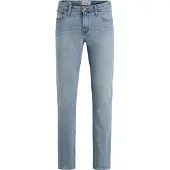 Jack & Jones Regular-fit-Jeans "JJICLARK im Used-Look, Stretchkomfort und niedrige Leibhöhe" Baumwollmischung, regular fit