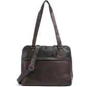 The Chesterfield Brand Schultertasche Umhängetasche Belgrado Shoulderbag Brown dunkelbraun