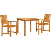 vidaXL Garten Essgruppe 5 Stk. Braun Massivholz Akazie