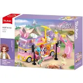 Sluban Mädchen Traum Dj Bus Konstruktionsspiel 135 Stücke Rosa Kinder Rosa One Size