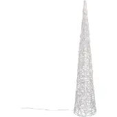 QAZQA Weihnachtsbaum transparent 100 cm inkl. LED IP44 - Coni