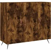 vidaXL Sideboard Räuchereiche 90x34x80 cm Holzwerkstoff