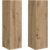 vidaXL TV-Wandschrank 2 stk. Kunsthandwerk Eiche Holzwerkstoff