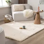 NATURL. Hochflor Teppich - Comfy Supreme Creme 270x370 cm