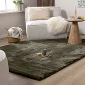 NATURL. Hochflor Teppich - Comfy Supreme Grün 140x200 cm