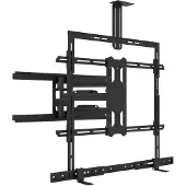 Multibrackets Wandhalter-Set 55"-85", schwarz, Tragkraft 60kg
