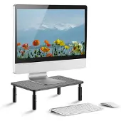 Techly - Aufstellung - einstellbare Ergonomie - für LCD-Display/Notebook - Metall, gummierte Oberfläche - Schwarz