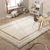 Little Olly Waschbarer Kinderteppich - Milo Grün 160x230 cm