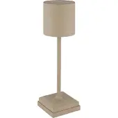Globo Moderne Tischleuchte Dixon Sand Braun Wiederaufladbar