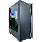 Azza APOLLO 430, Midi Tower, PC, Schwarz, Transparent, ATX, micro ATX, Gehärtetes Glas, Gaming