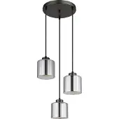 Globo Design-Pendellampe Felicia Gunmetal 3-Lights