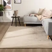 NATURL. Flauschiger Teppich - Cozy Beige 120x170cm