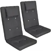 Detex Stuhlauflagen Hochlehner 2er-Set, 118x45cm, Anthrazit