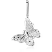 Ania Haie - NECKLACE CHARM - BUTTERFLY - silber
