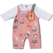 Baby Born Dschungel Strampler mit Tiermotiven und Detail an der Schulter für 43cm Puppen