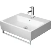 Duravit Waschtisch VERO AIR o ÜL m HLB geschli 600x470mm o HL we WG ohne Hahnloch weiß