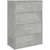 vidaXL Sideboard Betongrau 60x31x84 cm Holzwerkstoff