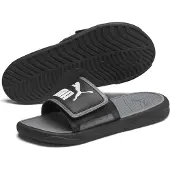 Puma Badepantolette 'Royalcat Comfort' black/castlerock/pw, Uni EU:48.5 EU