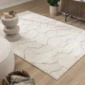 FRAAI Teppich Wohnzimmer - Yune Stone Creme 200x290 cm